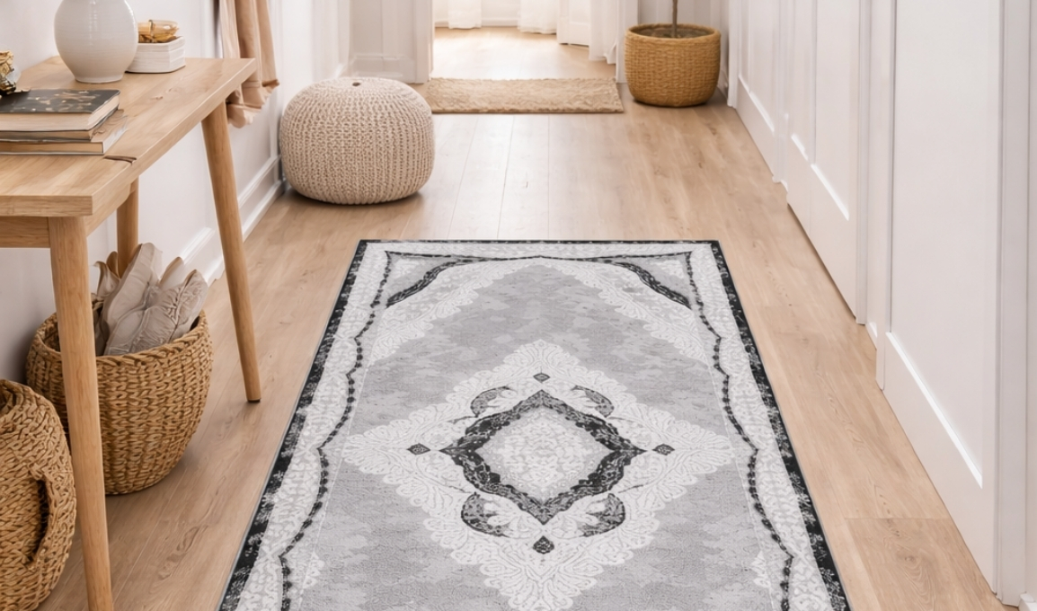 SAFYUN Tepih Zeugma Z1068 grey black 80x150 cm