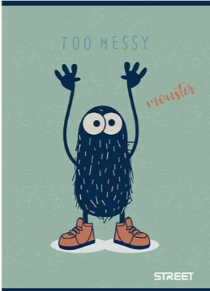 STREET SVESKA MEKA A5/54 DIKTO MONSTERS  STREET SVESKA MEKA A5/54 DIKTO MONSTERS