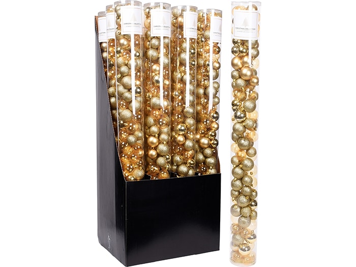 KUGLE NOVOGODIŠNJE SET 100/1 GOLD ACS100600  KUGLE NOVOGODIŠNJE SET 100/1 GOLD ACS100600