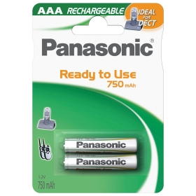 PANASONIC Aku-baterija NI-MH 750MAH 2/1 PANASONIC Aku-baterija NI-MH 750MAH 2/1