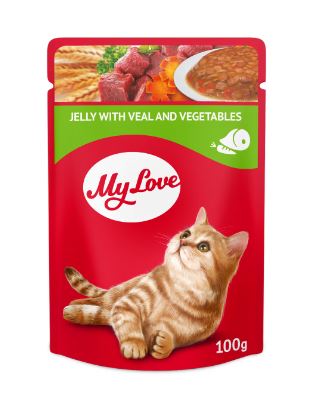 MY LOVE HRANA ZA MAČKE ŽELE SA TELETINOM I POVRĆEM 100g MY LOVE MY LOVE HRANA ZA MAČKE ŽELE SA TELETINOM I POVRĆEM 100g MY LOVE