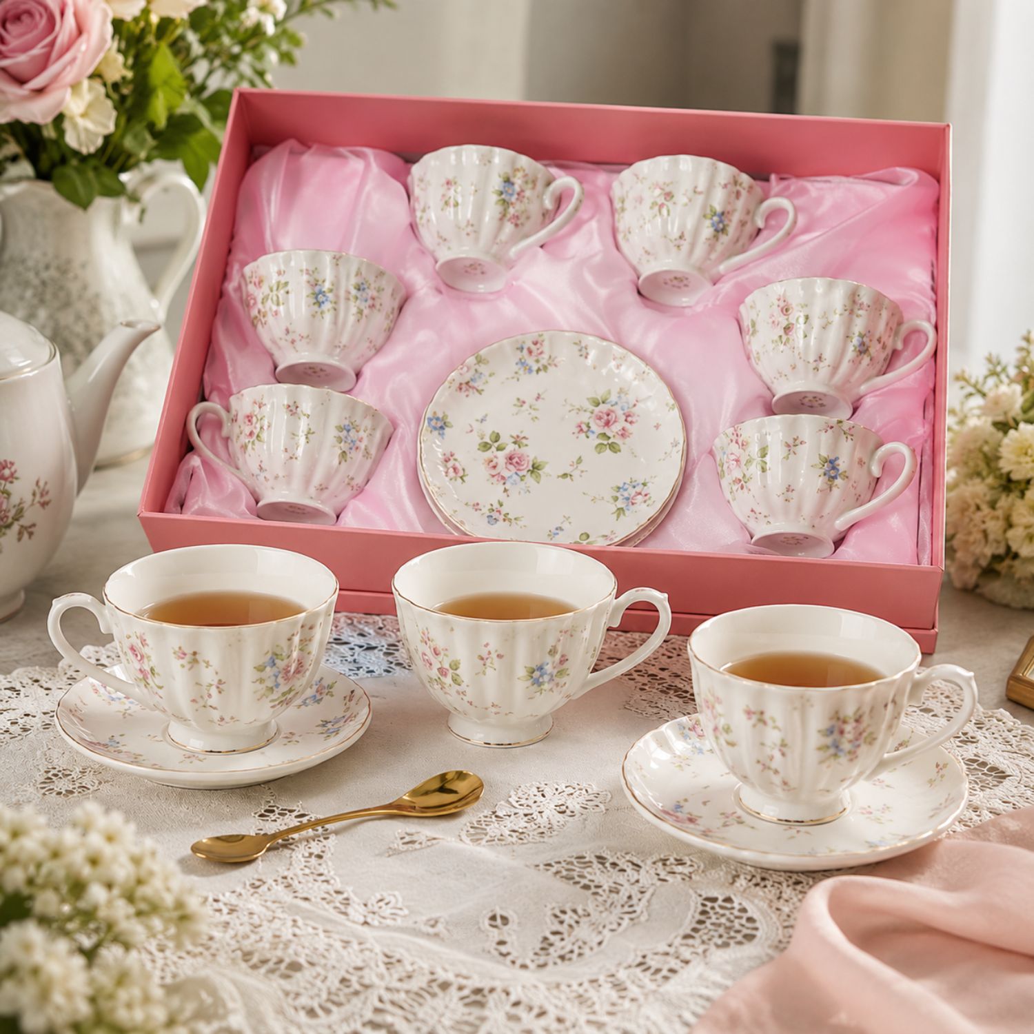  Set keramičkih šolja za čaj 6/1 DP4483