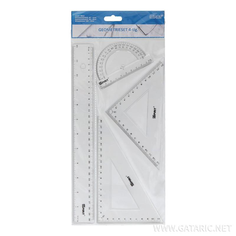 SPIRIT GEOMETRISKI SET 30CM 4/1 SPIRIT GEOMETRISKI SET 30CM 4/1