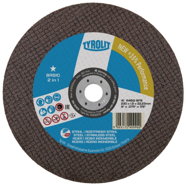 TYROLIT REZNA PLOČA BASIC INOX 115MM