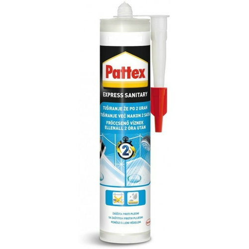 PATTEX EXPRESS SILIKON SANITARNI TRANSPARENTNI 280ML PATTEX EXPRESS SILIKON SANITARNI TRANSPARENTNI 280ML