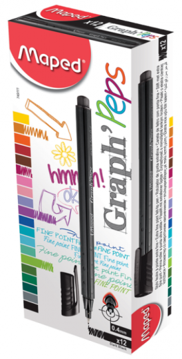 MAPED FINELINER 0.4 MM CRNI BOX DECO MAPED FINELINER 0.4 MM CRNI BOX DECO