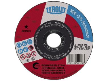 TYROLIT REZNA PLOČA BASIC INOX 41A60R-BFB 115X1X22,23 TYROLIT REZNA PLOČA BASIC INOX 41A60R-BFB 115X1X22,23