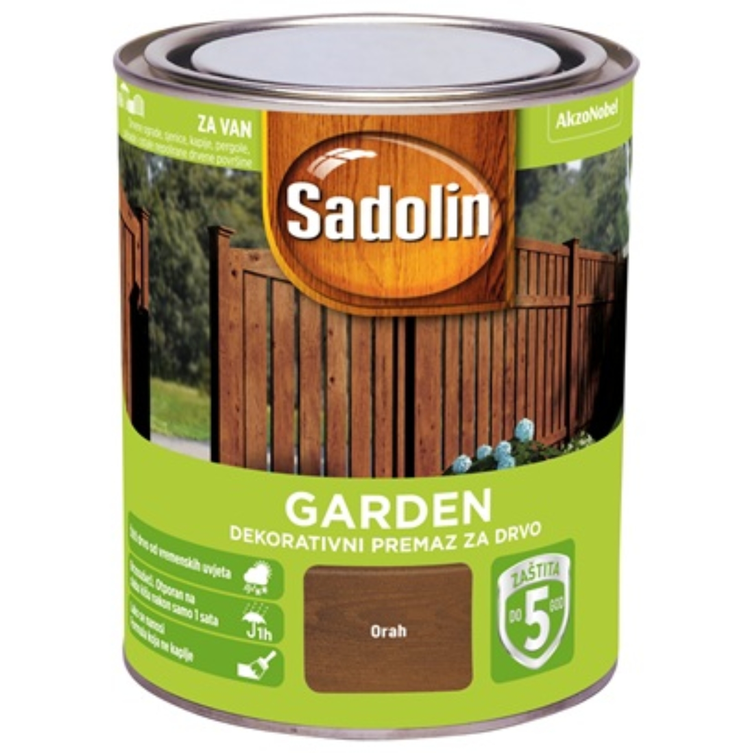 SADOLIN Dekorativni premaz za drvo Garden orah 0,7 l