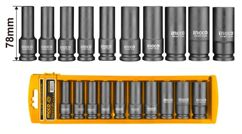 INGCO SET NASADNIH KLJUČEVA 10/1 HKISSD12102L