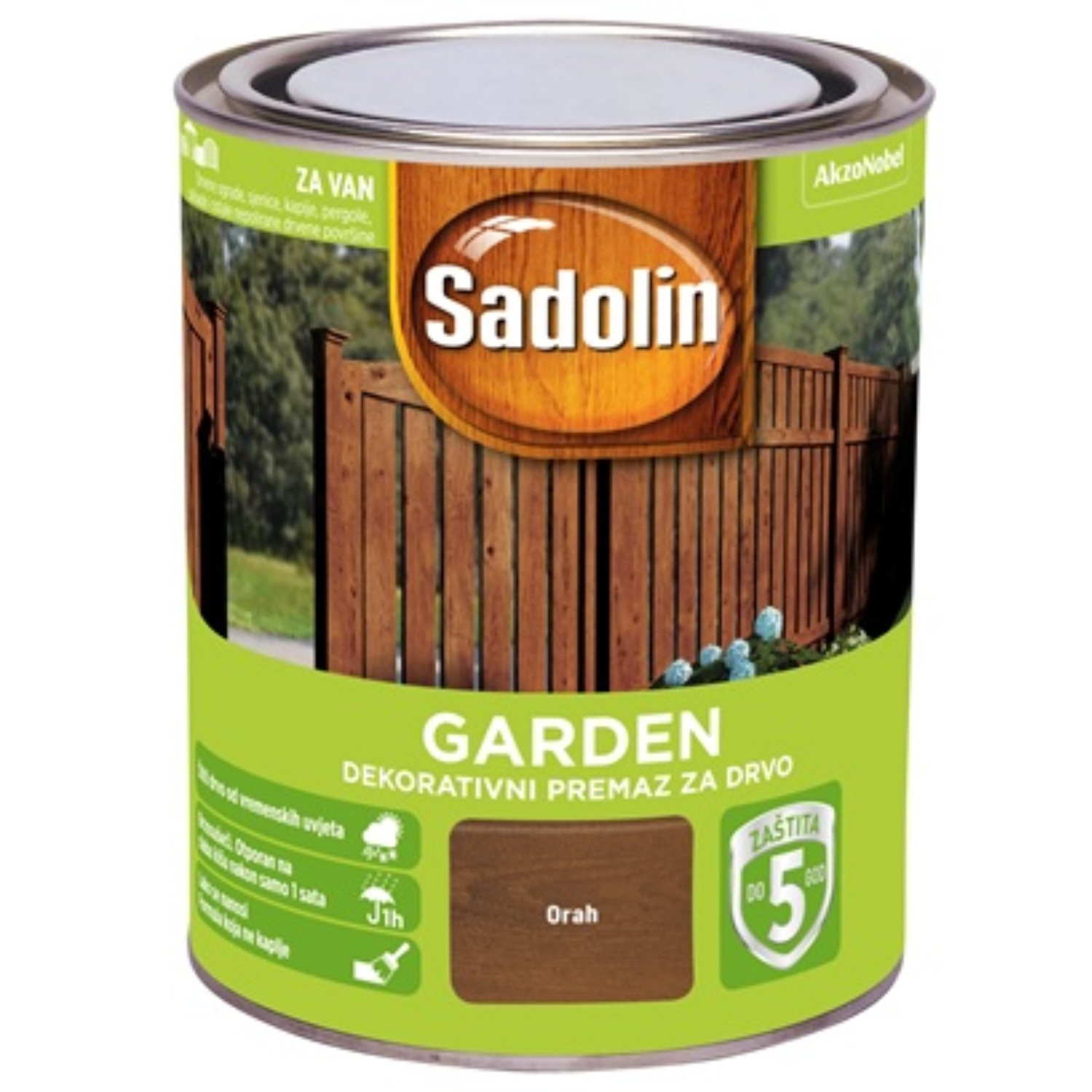 SADOLIN Dekorativni premaz za drvo Garden orah 2,5 l