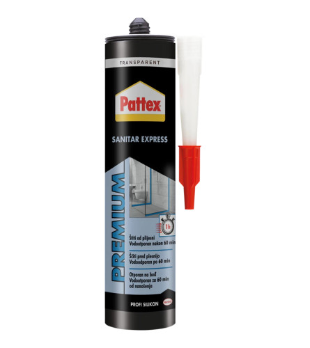 PATTEX Sanitarni silikon transparent 280 ml RUSH