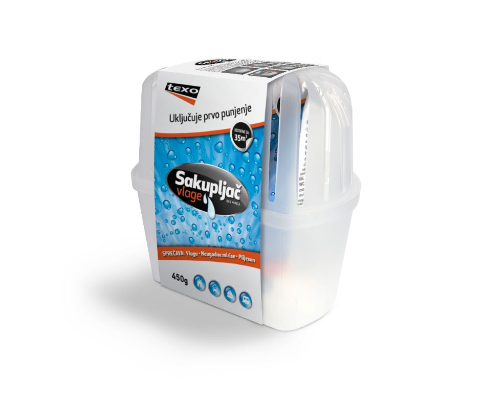  SAKUPLJAČ VLAGE 450GR - APARAT + 1 PUNJENJE 