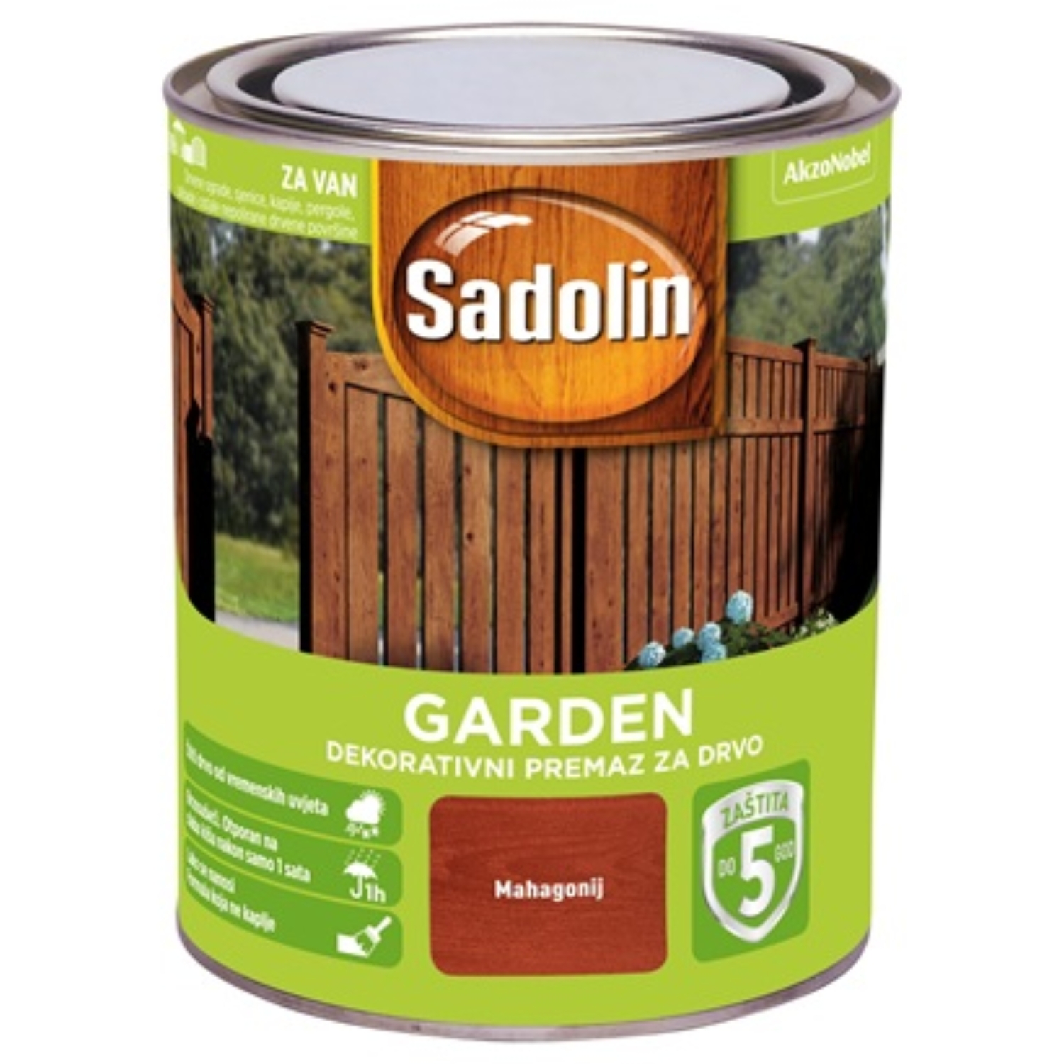 SADOLIN Dekorativni premaz za drvo Garden mahagoni 0,7 l