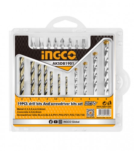 INGCO SET BORERA I BITOVA 19/1 AKSDB1901