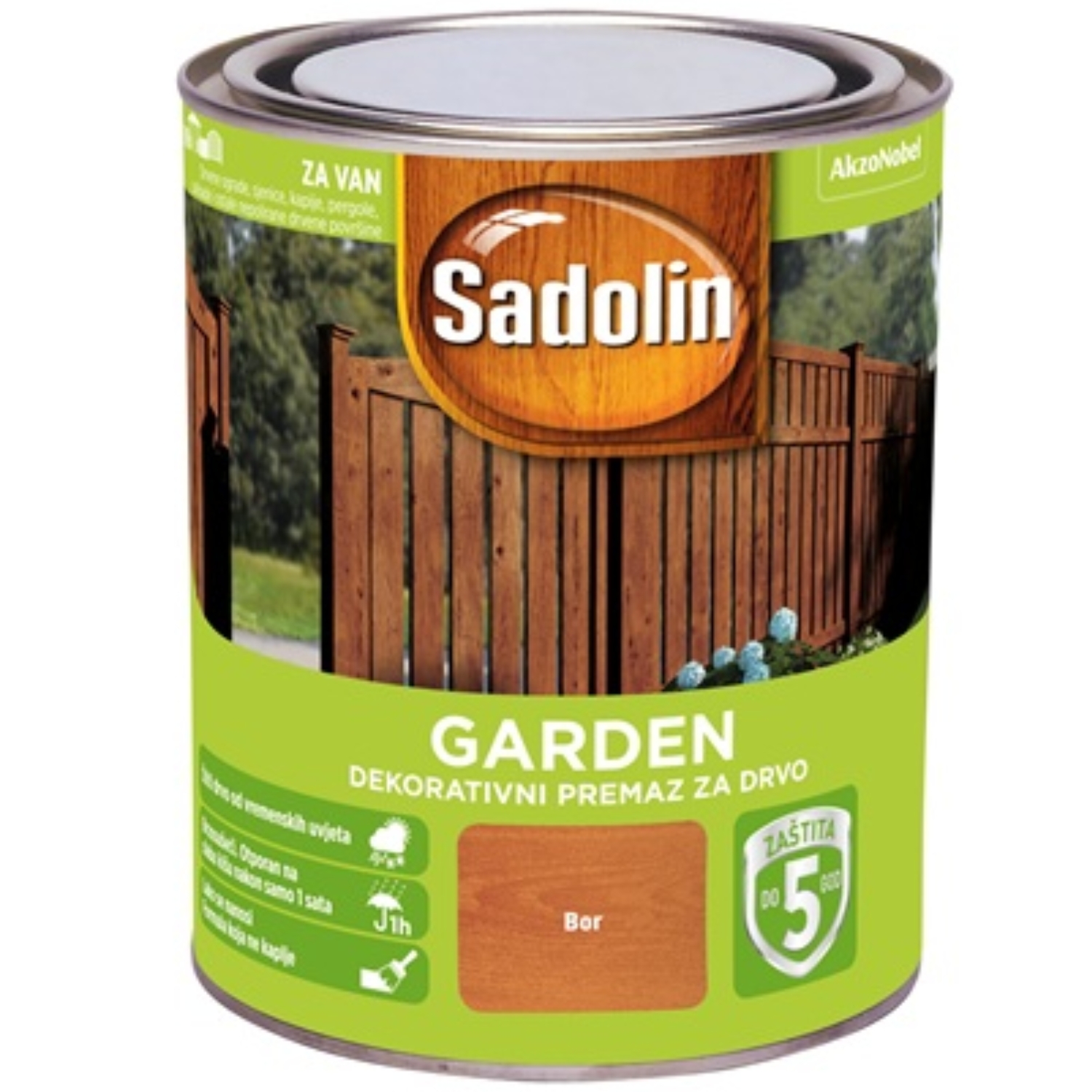 SADOLIN Dekorativni premaz za drvo Garden bor 2,5 l