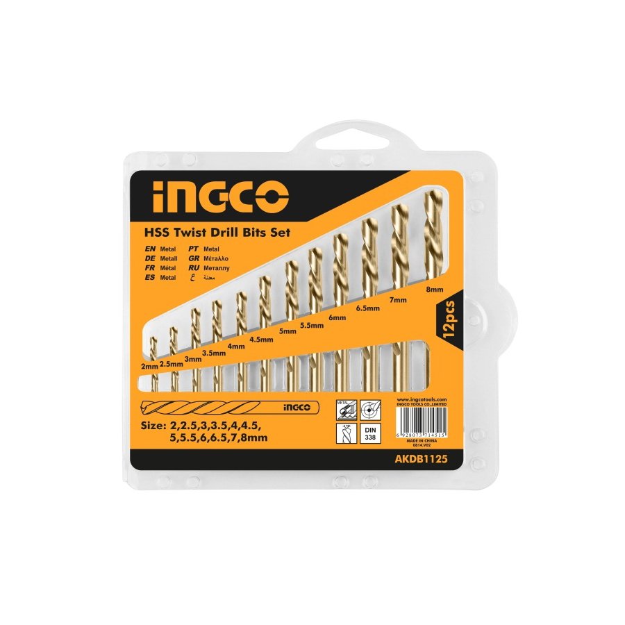 INGCO SET BORERA HSS 12/1 AKDB1125