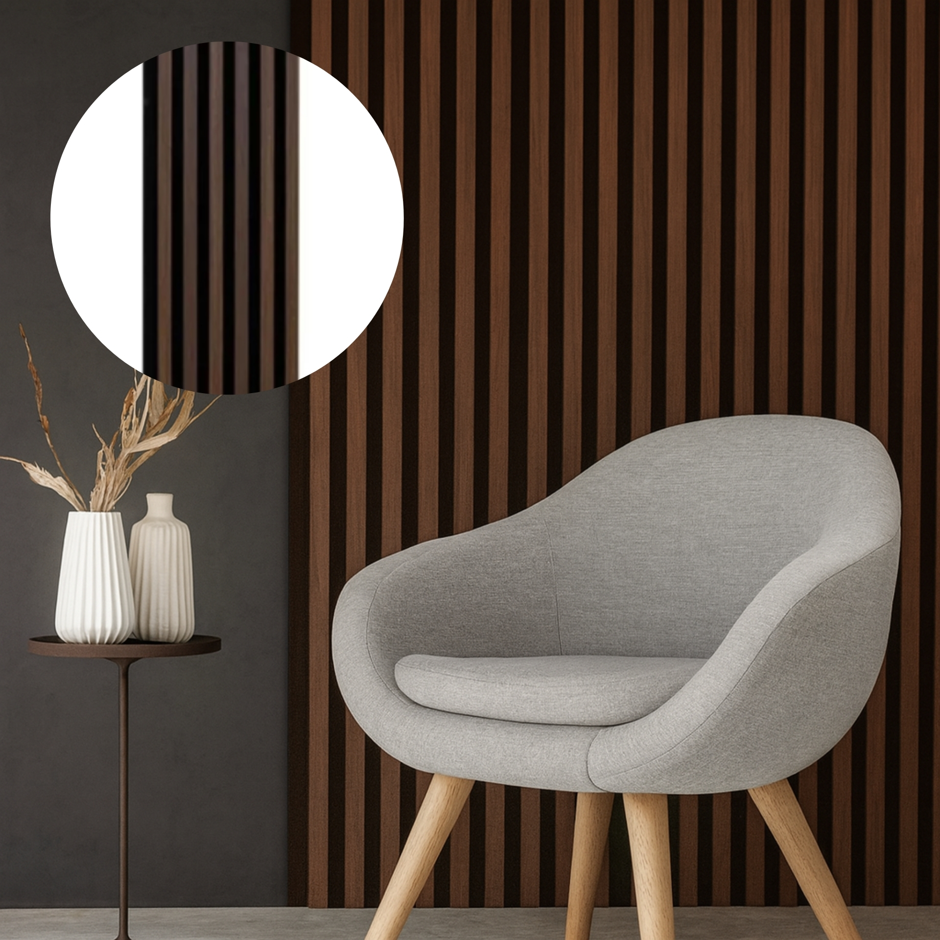  Akustični dekor panel black dark oak 2700x300 mm