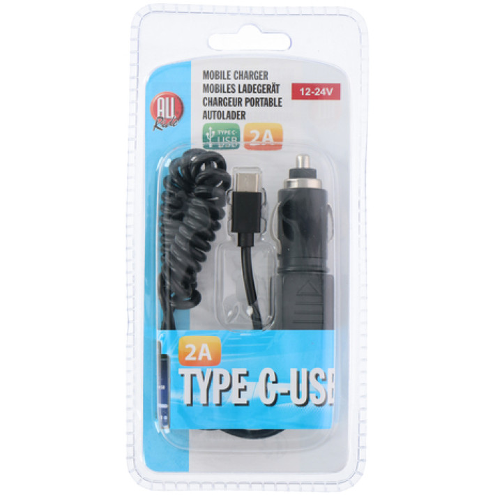 ALL RIDE PUNJAČ MOBITELA TYPE C USB 2A 12/24V ALL RIDE PUNJAČ MOBITELA TYPE C USB 2A 12/24V