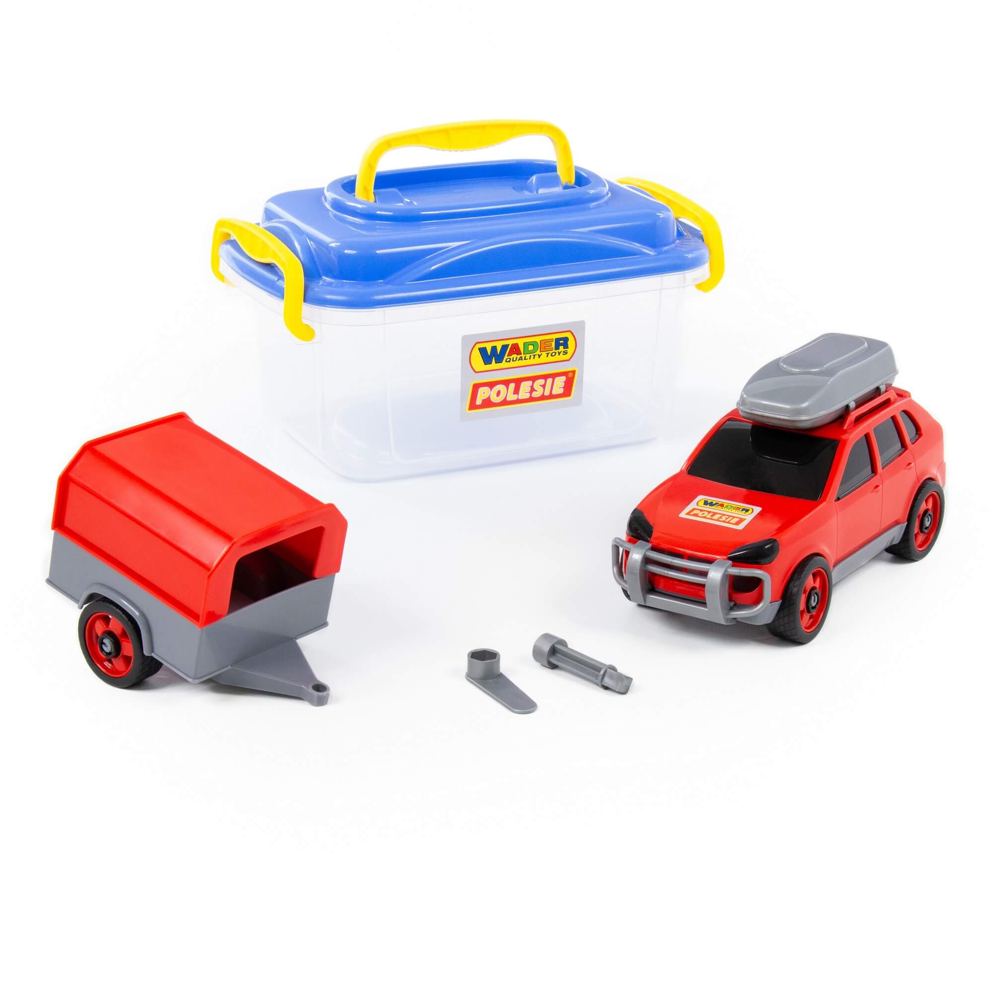 POLESIE IGRAČKA AUTO NA RASTAVLJANJE + PRIKOLICA 56658  POLESIE IGRAČKA AUTO NA RASTAVLJANJE + PRIKOLICA 56658