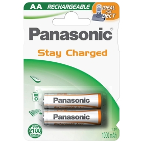 PANASONIC Aku-baterija NI-MH 1000MAH 2/1 PANASONIC Aku-baterija NI-MH 1000MAH 2/1