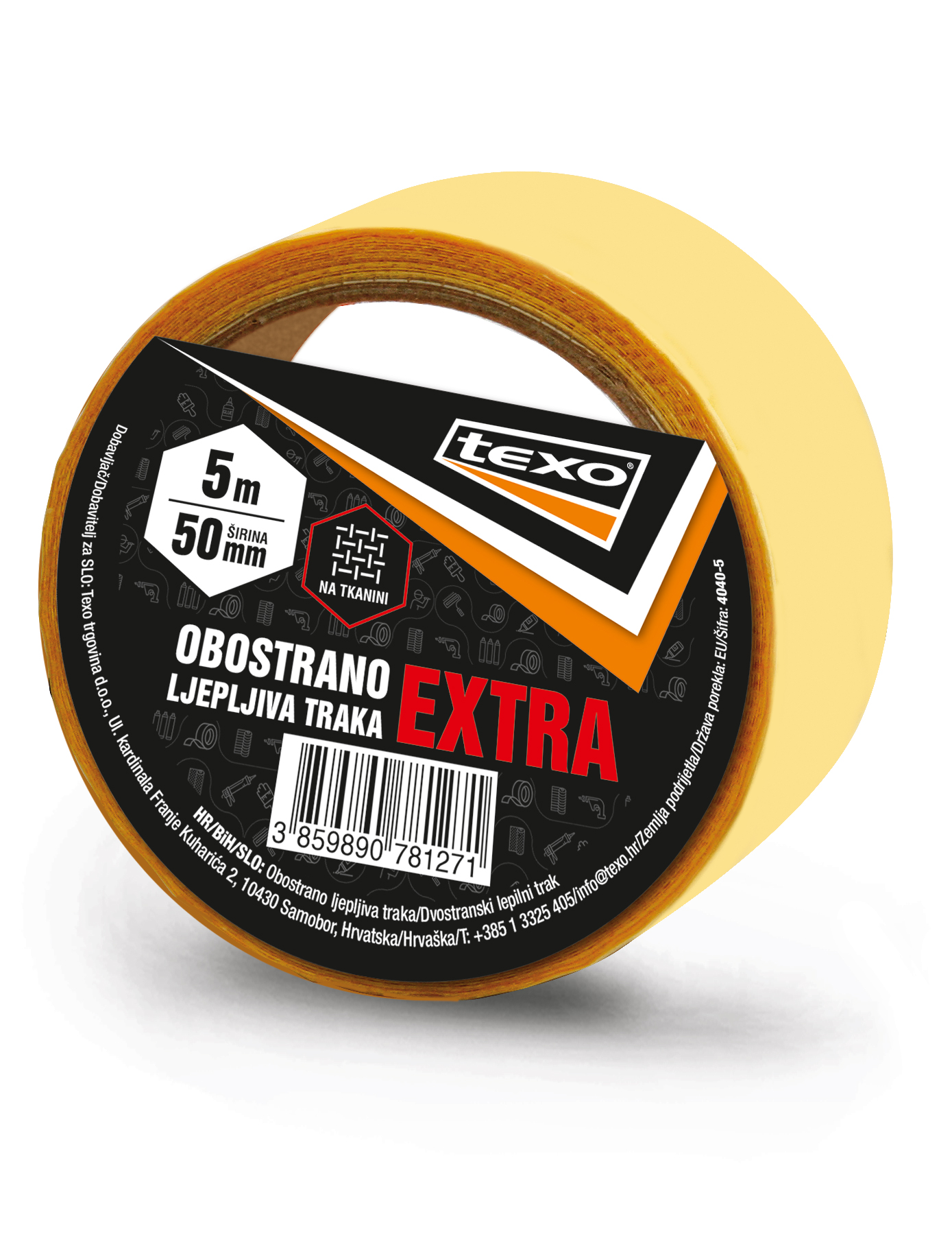 TEXO Obostrano ljepljiva traka extra 5m TEXO Obostrano ljepljiva traka extra 5m