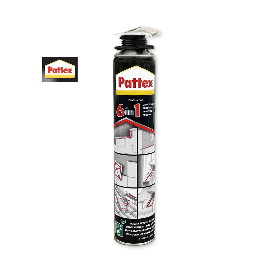 PATTEX 6U1 PU PJENA ZA LIJEPLJENJE 750ML PATTEX 6U1 PU PJENA ZA LIJEPLJENJE 750ML