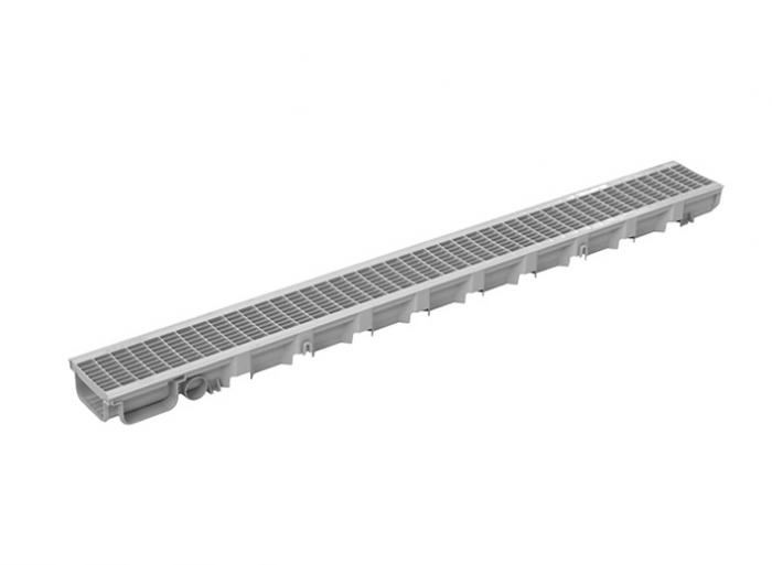 DAKOTA PVC KANALICA 100X35X1000 SIVA  DAKOTA PVC KANALICA 100X35X1000 SIVA