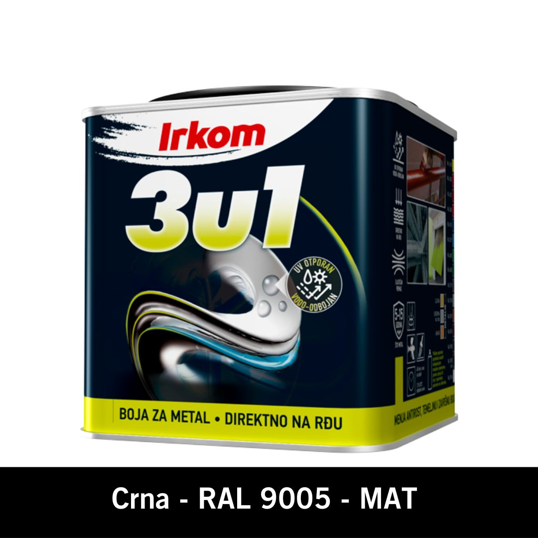 IRKOM 3U1 CRNI MAT 9005 0,75L(11792) IRKOM 3U1 CRNI MAT 9005 0,75L(11792)