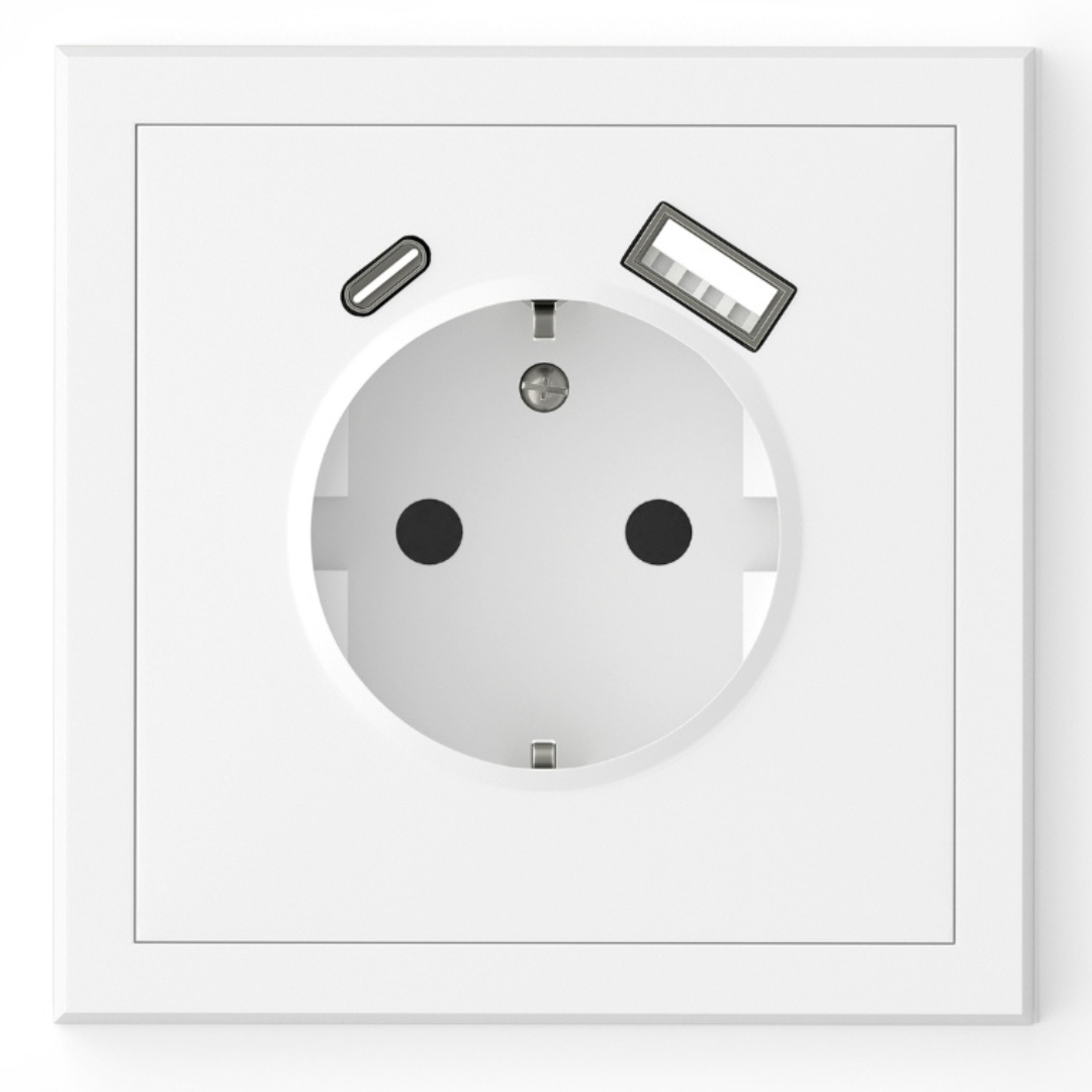  Utičnica Šuko sa USB A+C Adria