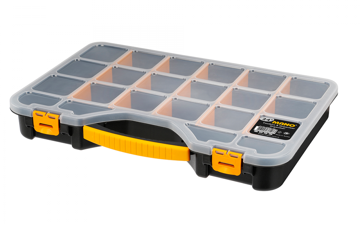 MANO KUTIJA ORGANIZER ORG-24 ŽUTA  MANO KUTIJA ORGANIZER ORG-24 ŽUTA