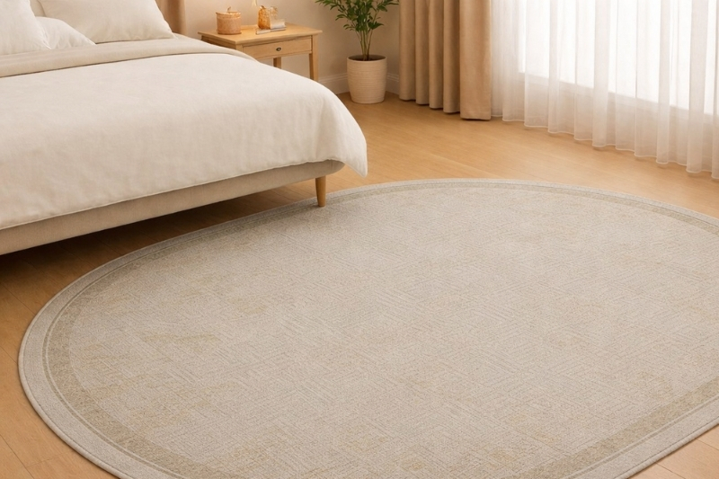 SAFYUN Tepih Kadife KD102 Gold 160x230 Ovalni
