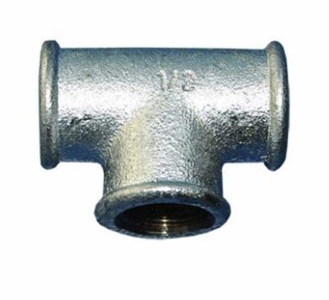 TITAN LIVARNA T KOMAD POCINČANI 1/2  TITAN LIVARNA T KOMAD POCINČANI 1/2