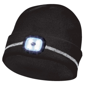 Kapa sa LED reflektnim prugama crna  Kapa sa LED reflektnim prugama crna