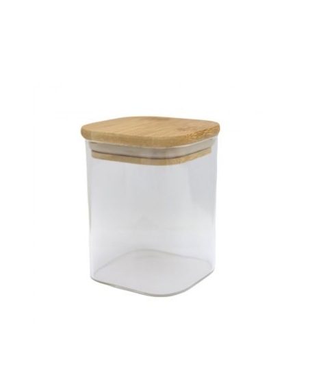 POSUDA ZA ZAČIN SA BAMBUS POKLOPCEM 6X8CM  POSUDA ZA ZAČIN SA BAMBUS POKLOPCEM 6X8CM
