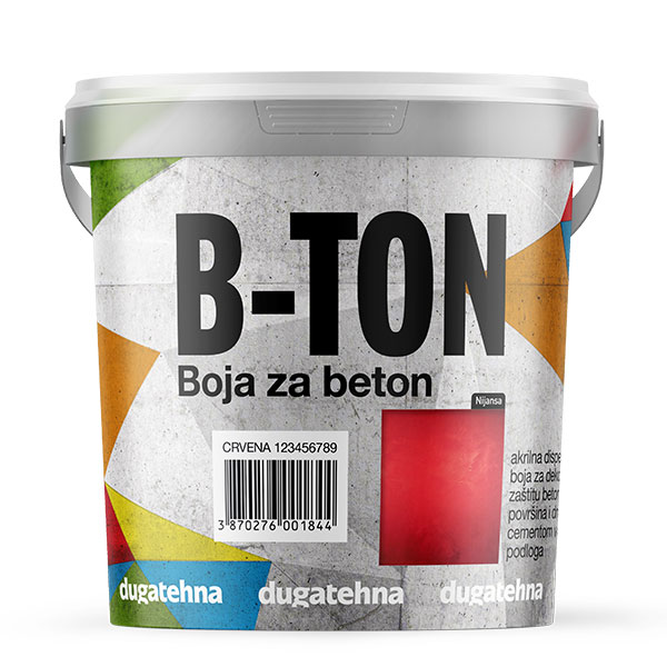 Boja Datul B-TON antracit siva boja za beton 0,75l - Naručite na Zeka.ba