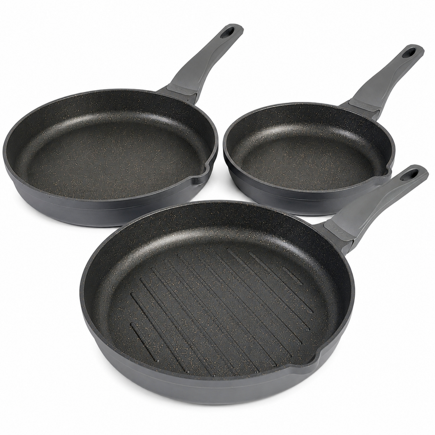 O.M.S. COLLECTION Set tava non stick granit 3/1 COD3738