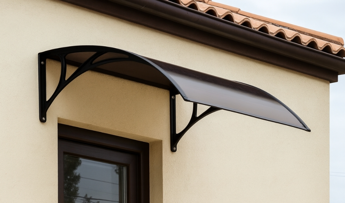 NADSTREŠNICA 90X140CM 3,8MM BROWN SA 2 KANALICE  NADSTREŠNICA 90X140CM 3,8MM BROWN SA 2 KANALICE