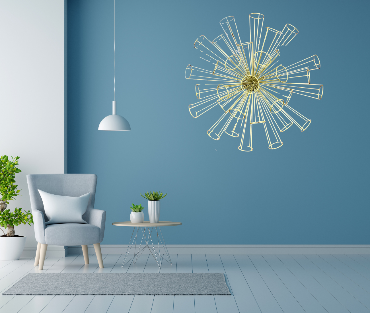  ZIDNA METALNA DEKORACIJA