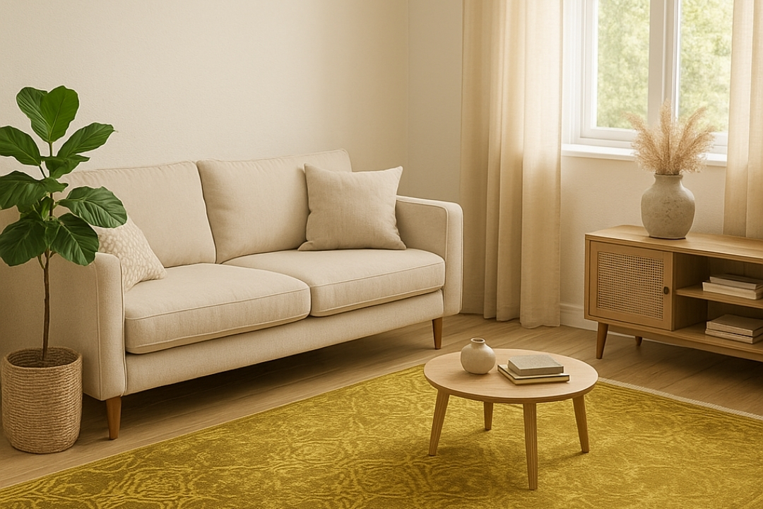 ISIK KADIFE TEPIH VINTAGE E3318 GOLD 120X180 