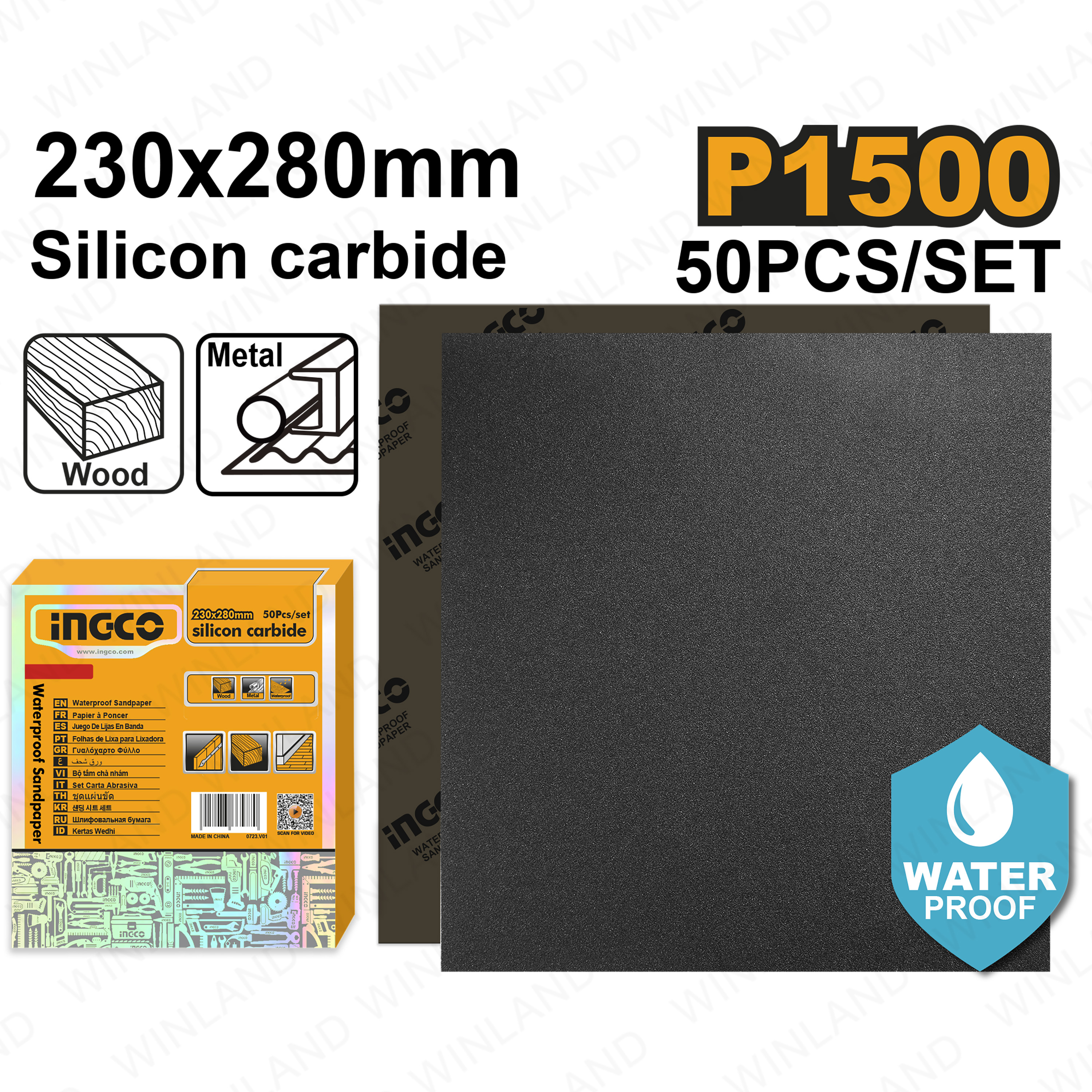 VODOBRUSNI PAPIR AKHS150016 P1500  VODOBRUSNI PAPIR AKHS150016 P1500