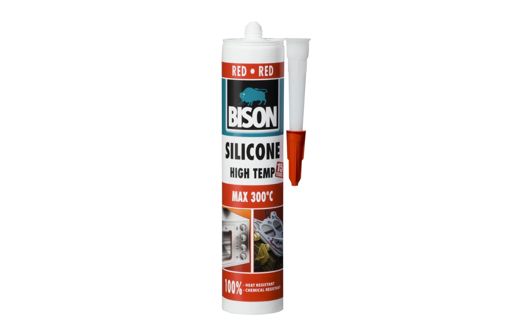 BISON Temperaturni silikon 280 ml
