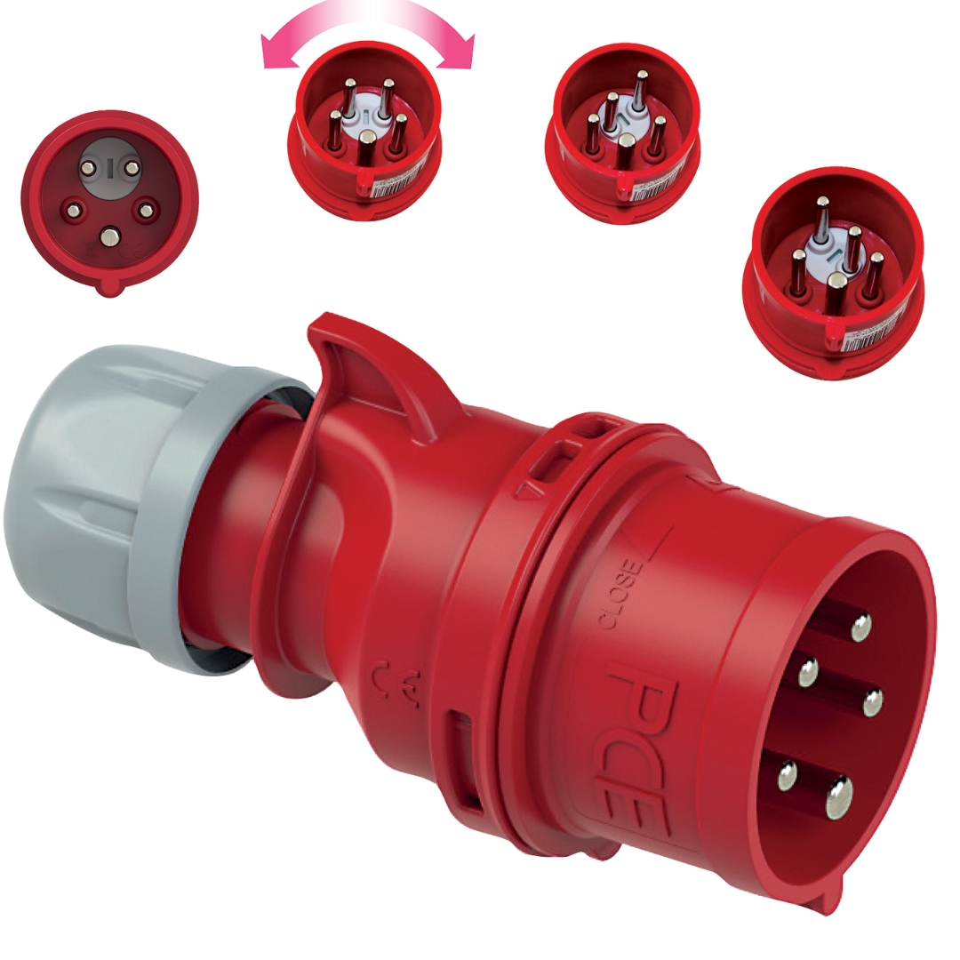 COMMEL Industrijski utikač 16A IP44 5P sa izmjenom faze COMMEL Industrijski utikač 16A IP44 5P sa izmjenom faze