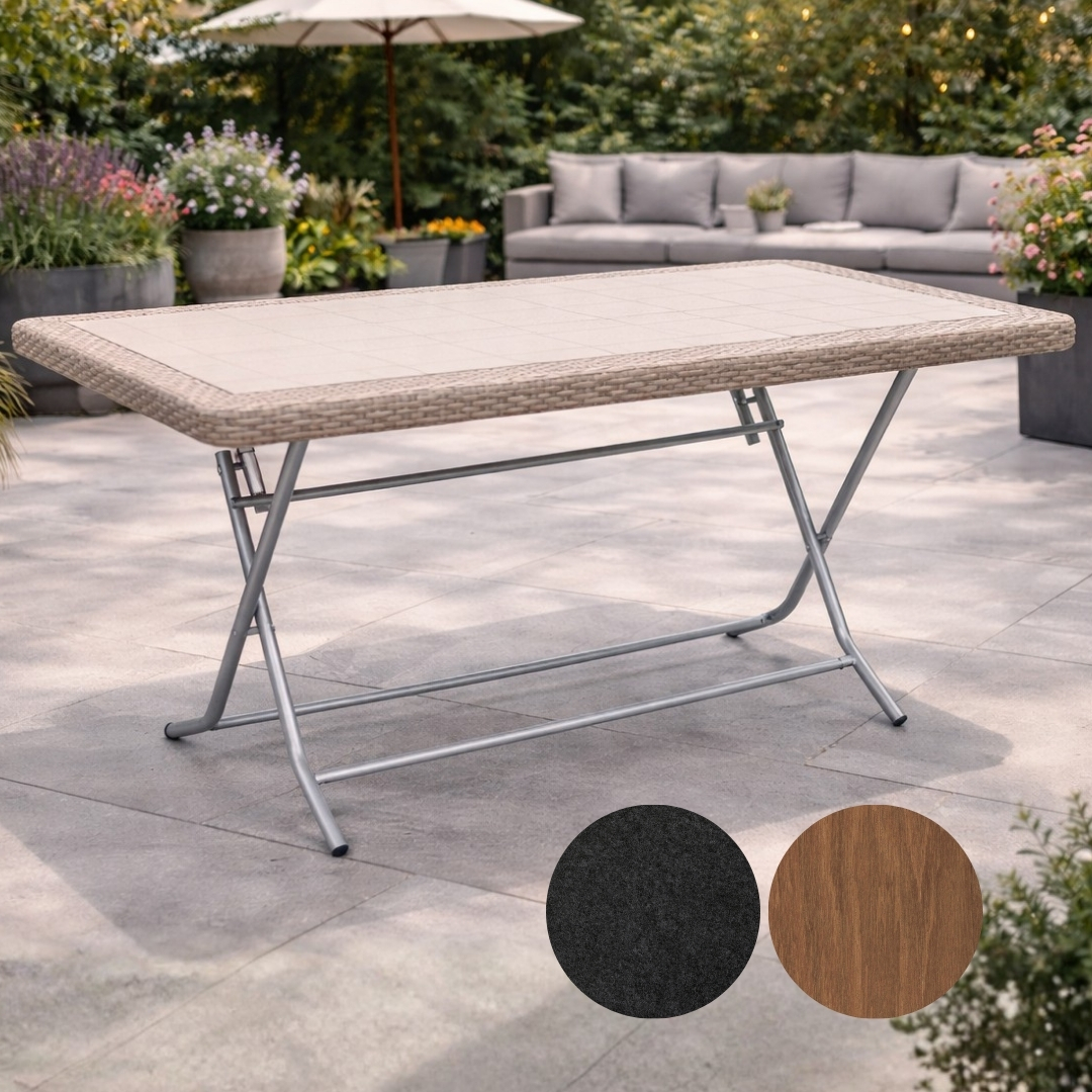  Stol sklopivi sa metalnim nogarima 70x120