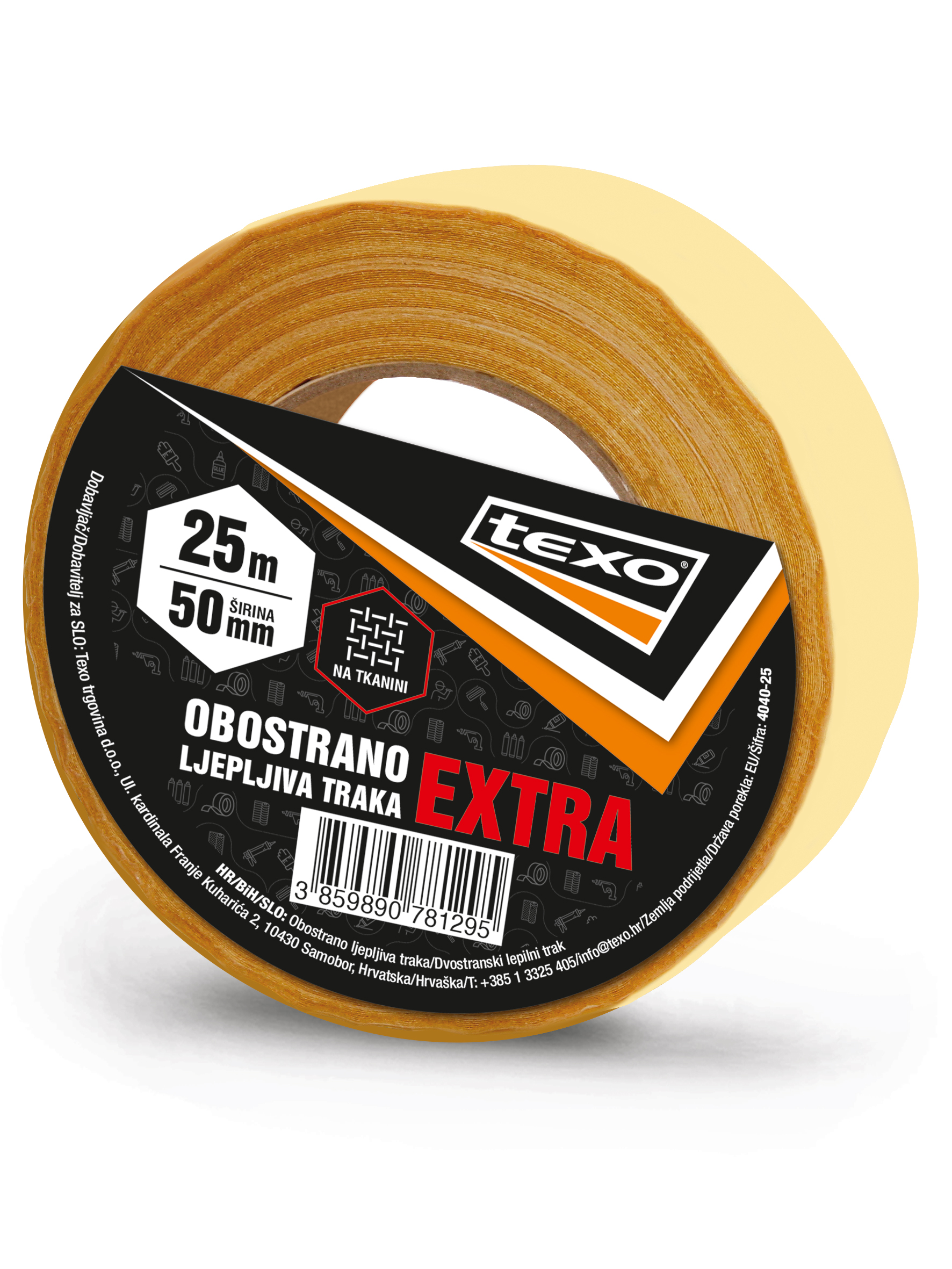 TEXO Obostrano ljepljiva traka extra 25m TEXO Obostrano ljepljiva traka extra 25m