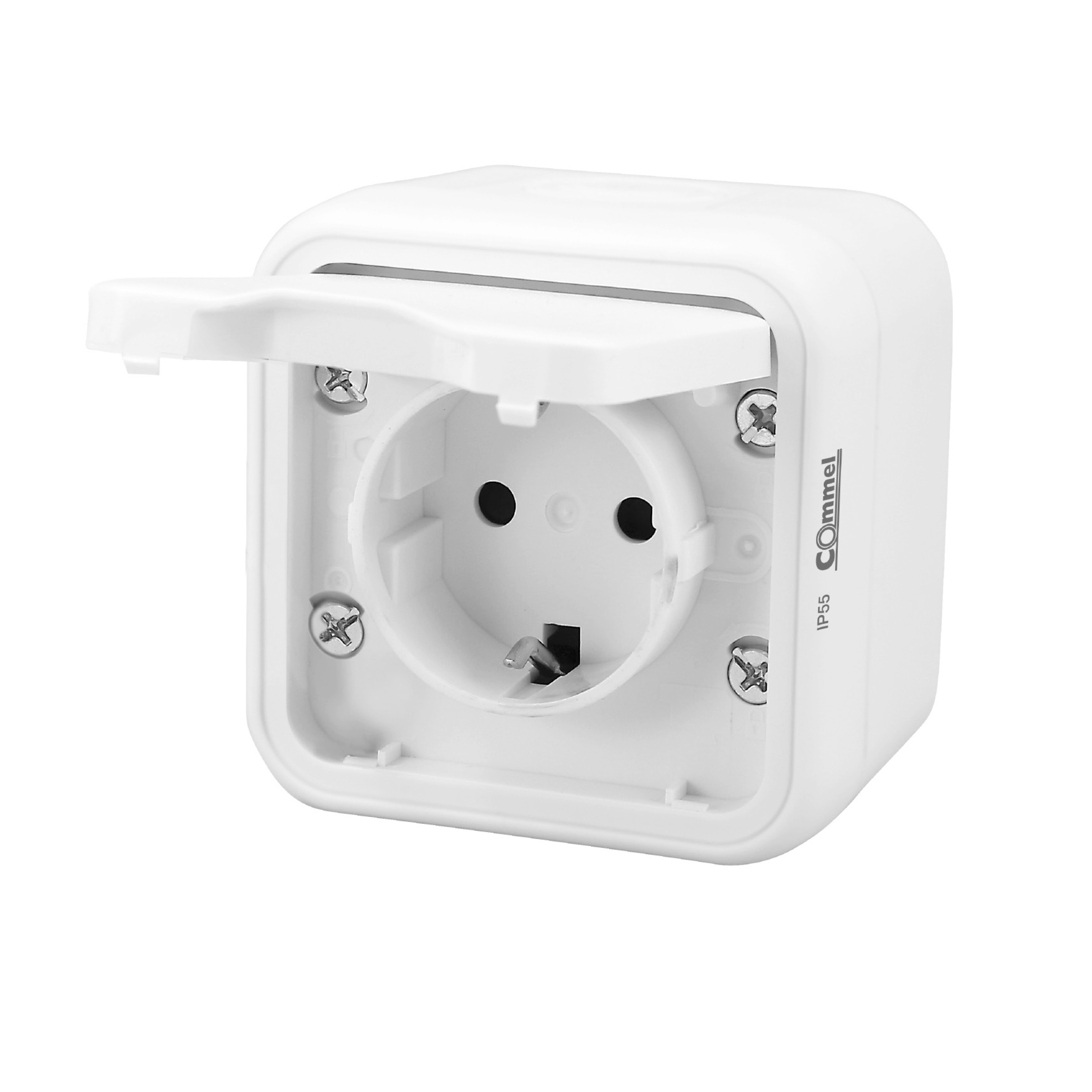 COMMEL Dvopolna jednostruka utičnica 16 A COMMEL Dvopolna jednostruka utičnica 16 A