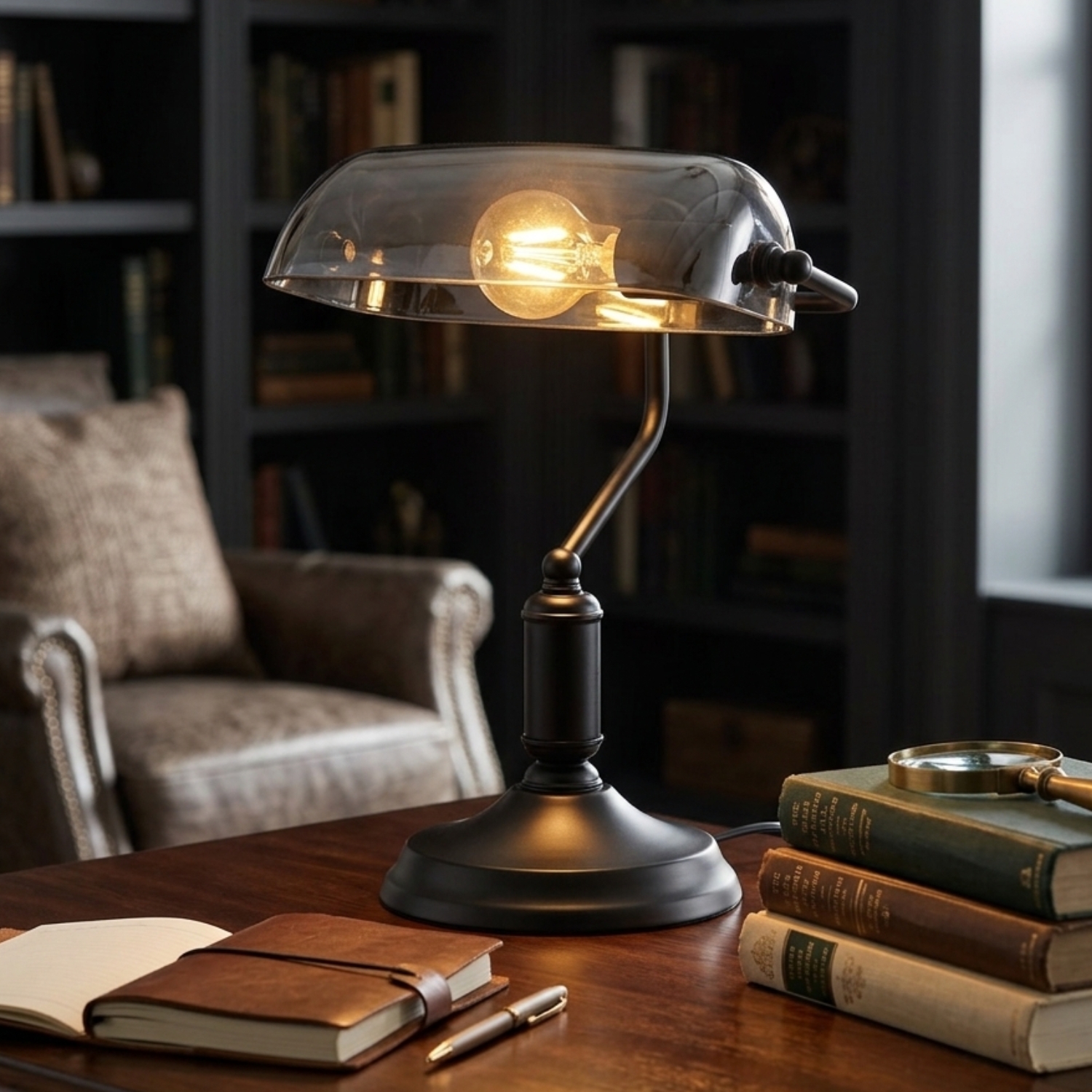 GLOBO Stolna lampa Antique 1xE27