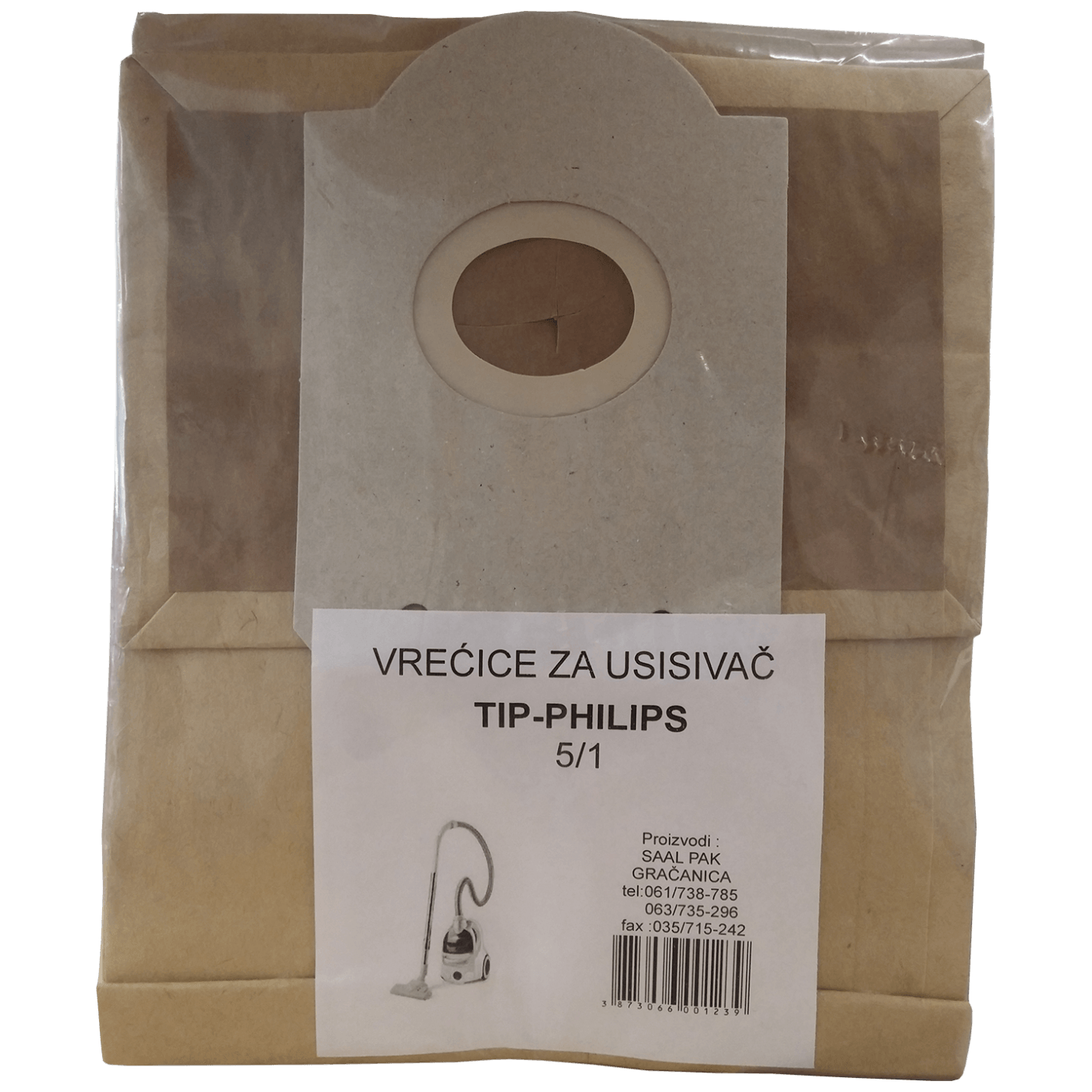 SAALPAK VREĆICE ZA USISIVAČ 5/1 SAALPAK VREĆICE ZA USISIVAČ 5/1