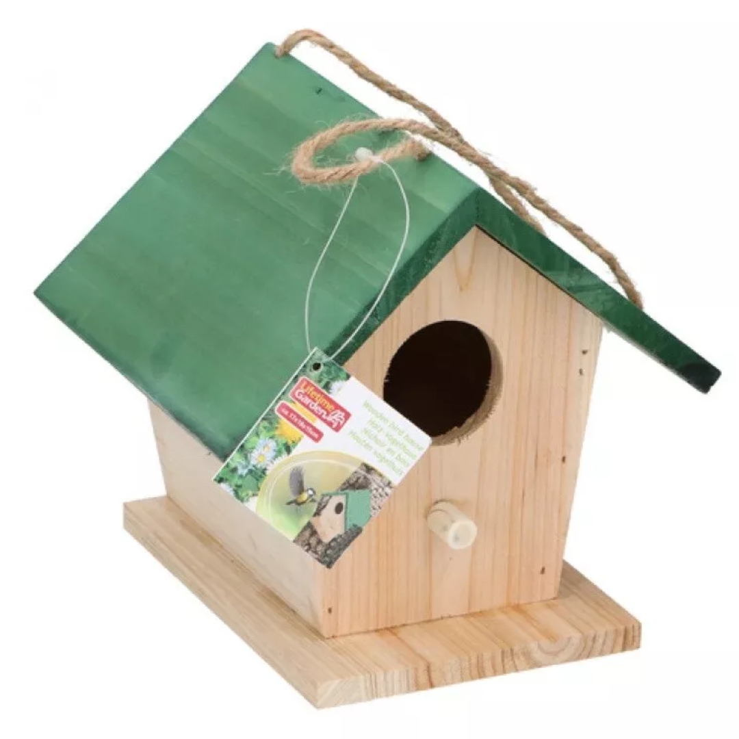  Drvena kućica za ptice 17x16x15 cm 107752