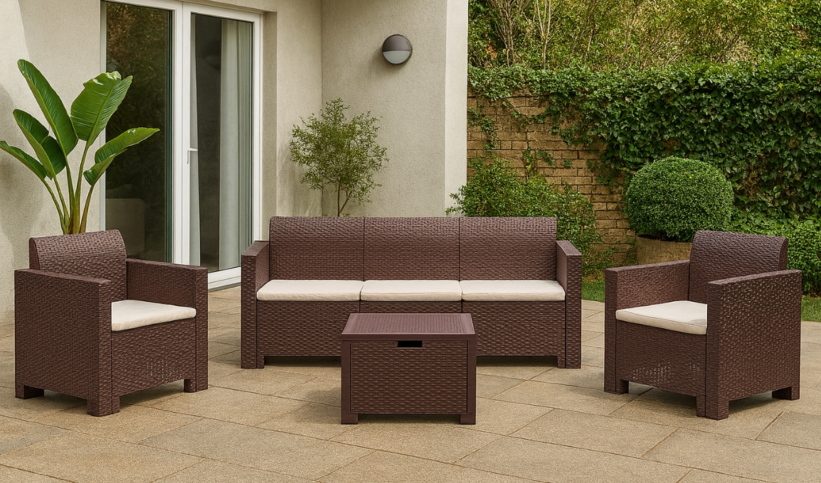 BICA GARNITURA NEBRASKA 3+1+1 SMEĐA