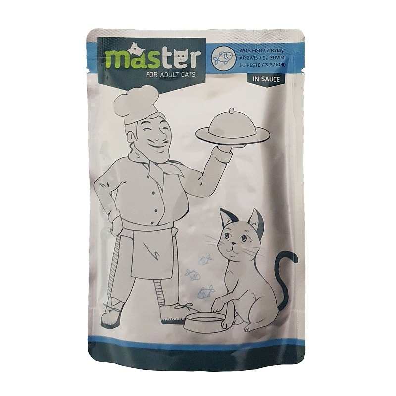 MASTER HRANA ZA MAČKE SA RIBOM 80g MASTER MASTER HRANA ZA MAČKE SA RIBOM 80g MASTER